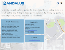 Tablet Screenshot of andalus.com.kw